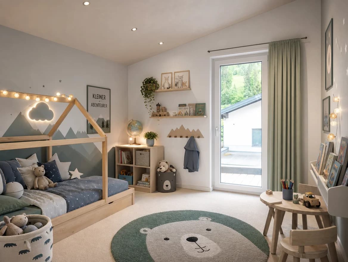 Flexibler Raum im Doppelhaus, nutzbar als Homeoffice oder Kinderzimmer